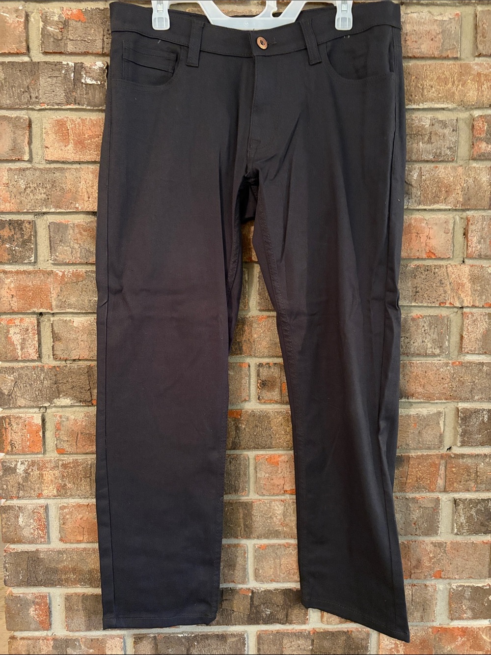 Men's Classic Chino Pants in Black - Straight Fit